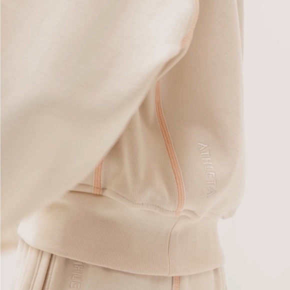 Athleta Forever Fleece 1/2 Zip High Hip Sweatshirt - Picture 7 of 10